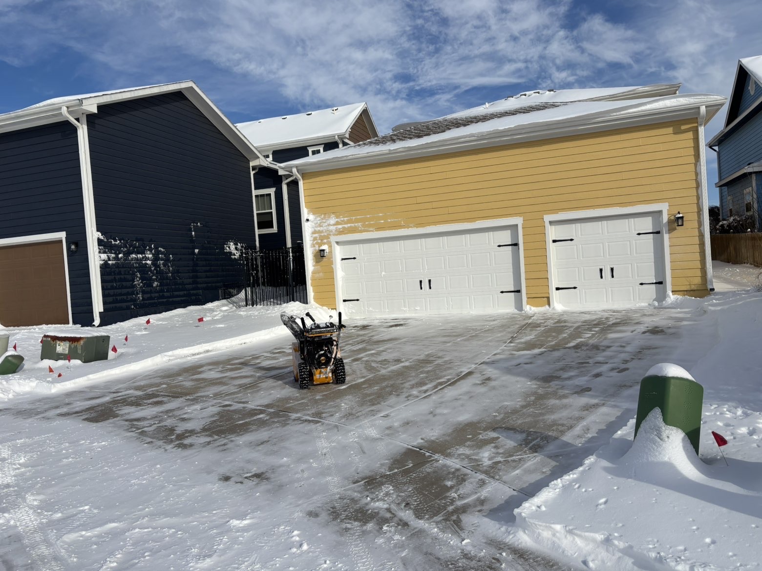 Cleared Driveway After Snowfall